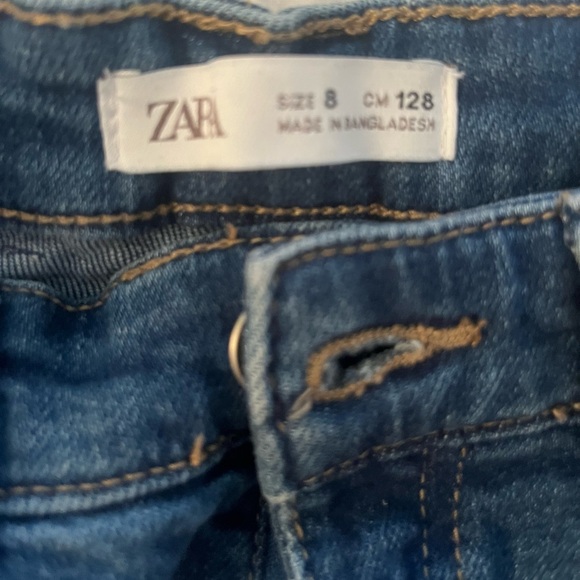 Zara Dark Denim Cargo Pants - Picture 2 of 2